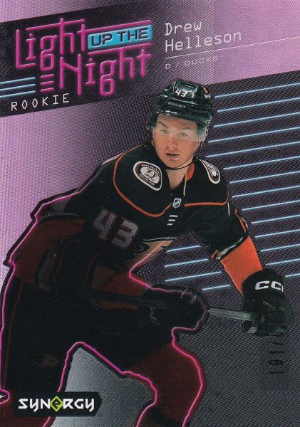 insert RC karta DREW HELLESON 23-24 Synergy Light Up The Night Rookie Pink /699